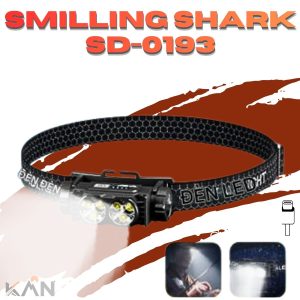 den-pin-doi-dau-smilling-shark-td0193-mini-6-led-2800lm