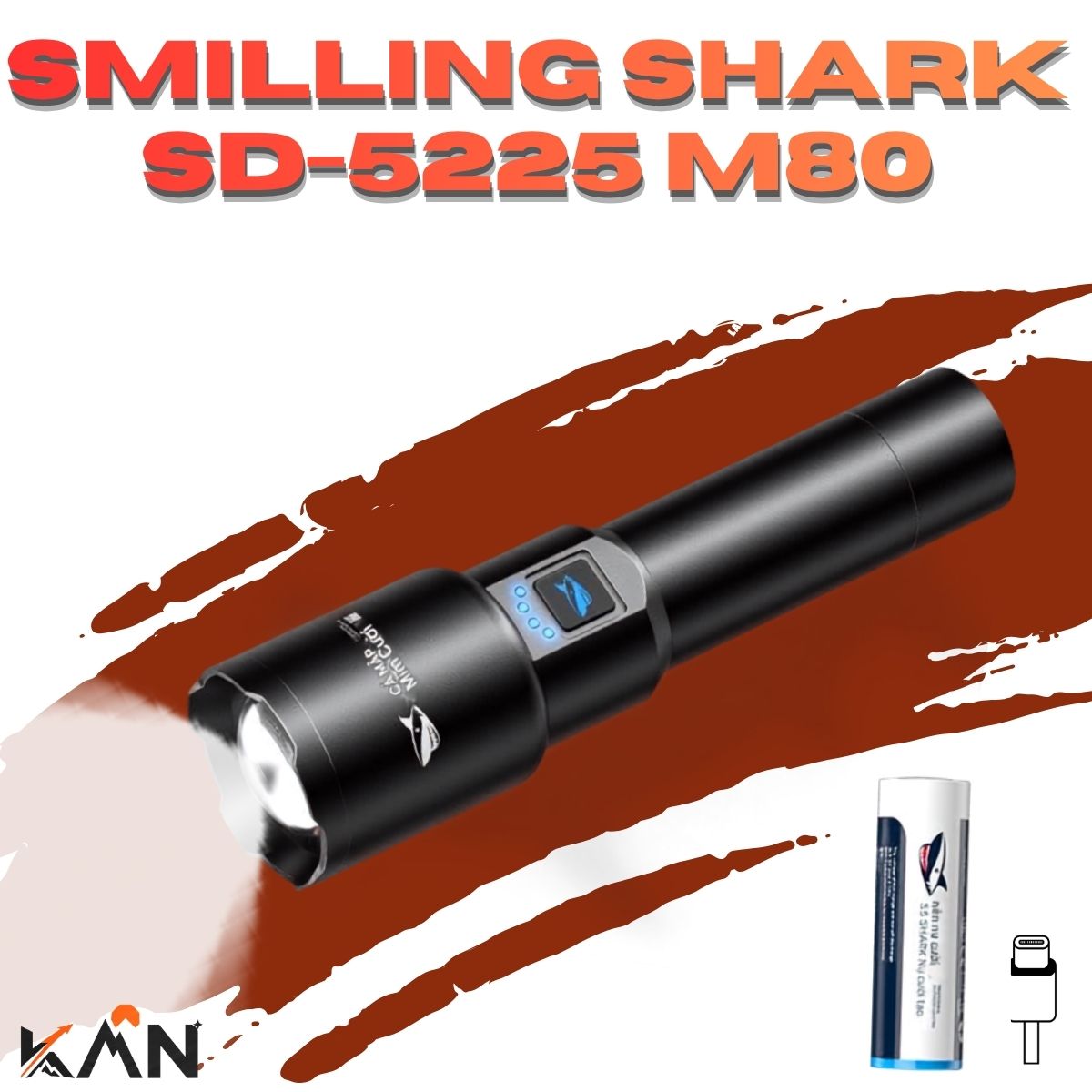 den-pin-smilling-shark-sd-5225-laser-trang-m80-5500mh