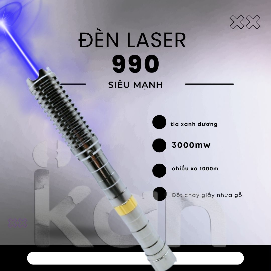 den-laser-990-3000mw-tia-xanh-duong-mau-bac
